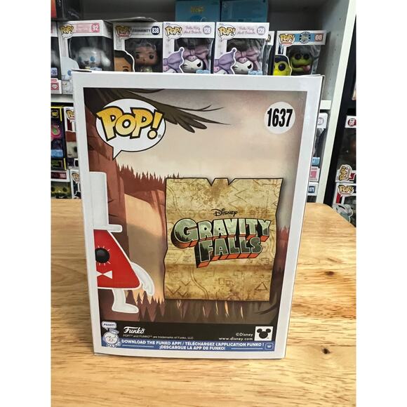EXCLUSIVE GLOW Bill Cipher Gravity Falls Funko Pop #1637 Animation Disney GITD - Picture 3 of 6